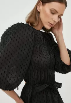 2NDDAY bluza femei, culoarea negru, neted imagine