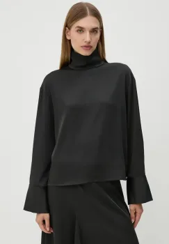 2NDDAY bluza Francisca femei, culoarea negru, neted, 2245130279 imagine