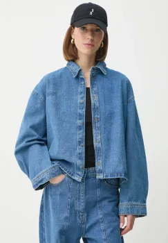 2NDDAY camasa din denim Tommi femei, cu guler clasic, relaxed, 2245730964 imagine