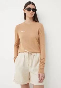 2NDDAY pulover din amestec de lana Lance femei, culoarea maro, light, 2000340408 imagine