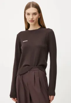 2NDDAY pulover din amestec de lana Lance femei, culoarea maro, light, 2251340408 imagine