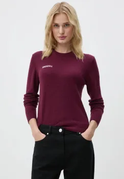 2NDDAY pulover din amestec de lana Lance TT femei, culoarea violet, light, 2245343408 imagine