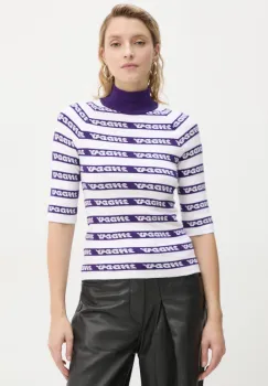 2NDDAY pulover Matt femei, culoarea alb, light, cu turtleneck, 2245345404 imagine