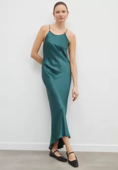 2NDDAY rochie culoarea argintiu, maxi, mulata imagine