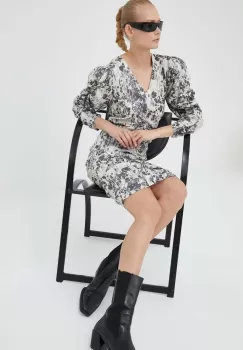 2NDDAY rochie culoarea bej, mini, mulata imagine