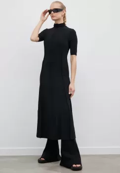 2NDDAY rochie culoarea negru, maxi, evazati imagine