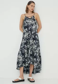 2NDDAY rochie culoarea negru, midi, evazati imagine