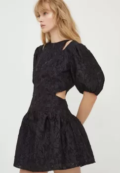 2NDDAY rochie culoarea negru, mini, evazati imagine