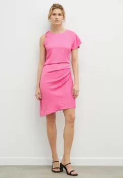 2NDDAY rochie culoarea roz, mini, drept imagine