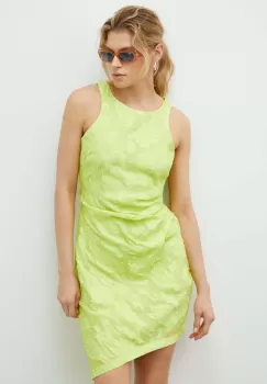 2NDDAY rochie culoarea verde, mini, evazati imagine