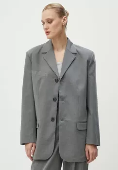 2NDDAY sacou 2ND Harry - Classic Tailoring culoarea gri, un singur rand de nasturi, neted, 2244115169 imagine