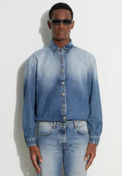 424 camasa din denim barbati, cu guler clasic, regular 35424EJ01L1.236545 imagine