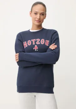 47 brand bluza MLB Boston Red Sox femei, culoarea albastru marin, cu imprimeu, BB002PEMIBC630058FN imagine