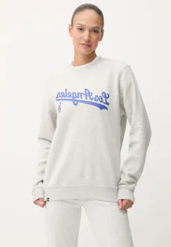 47 brand bluza MLB Los Angeles Dodgers femei, culoarea gri, cu imprimeu, BB012PEMIBC630059CK imagine