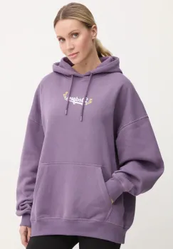 47 brand bluza MLB Los Angeles Dodgers femei, culoarea violet, cu gluga, cu imprimeu, BB012PMUQVI636514II imagine