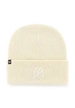 47 brand caciula MLB New York Yankees culoarea bej, B-HYMKR17ACE-NTO imagine