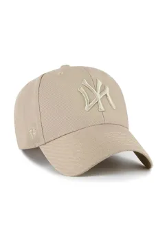 47 brand sapca de baseball din amestec de lana MLB New York Yankees culoarea verde, B-MVPSP17WBP-KHQ imagine