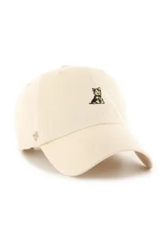 47 brand sapca de baseball din bumbac Dog Base Runner Icon culoarea bej, uni, XX-BSRIC1411GWS-NTJ imagine