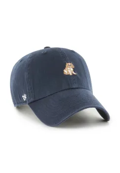 47 brand sapca de baseball din bumbac Dog Base Runner Icon culoarea bleumarin, XXD-BSRIC08GWS-NY imagine
