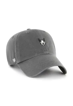 47 brand sapca de baseball din bumbac Dog Base Runner Icon culoarea gri, neted, XX-BSRIC284GWS-CCB imagine