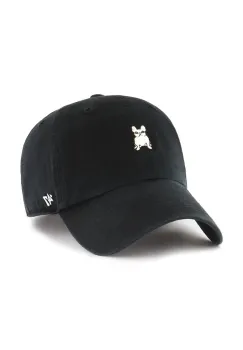 47 brand sapca de baseball din bumbac Dog Base Runner Icon culoarea negru, neted, XX-BSRIC284GWS-BK05 imagine
