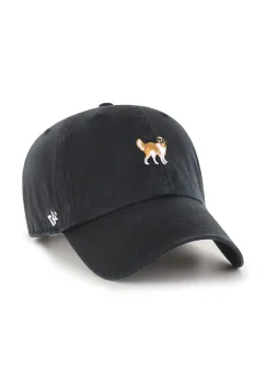 47 brand sapca de baseball din bumbac Dog Base Runner Icon culoarea negru, uni, XX-BSRIC1411GWS-BKT imagine