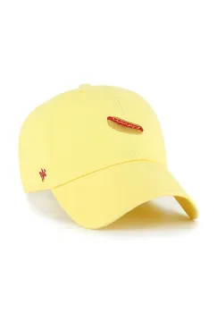 47 brand sapca de baseball din bumbac Food Base Runner Icon culoarea galben, uni, XX-BSRIC1411GWS-MZ imagine