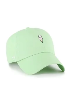 47 brand sapca de baseball din bumbac Food Base Runner Icon culoarea verde, uni, XX-BSRIC1411GWS-HK imagine