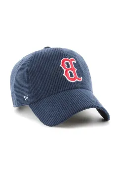 47 brand sapca de baseball din bumbac MLB Boston Red Sox culoarea albastru marin, cu imprimeu, B-THCKC02EWS-NY imagine