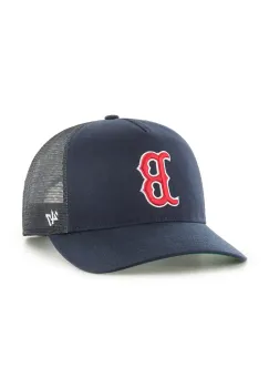 47 brand sapca de baseball din bumbac MLB Boston Red Sox culoarea bleumarin, uni, B-MSHTC02GWP-NY imagine