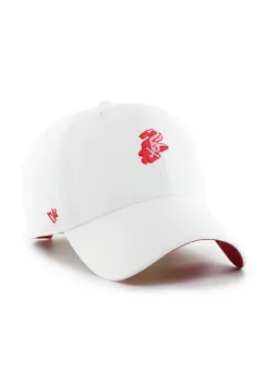 47 brand sapca de baseball din bumbac MLB Chicago White Sox culoarea alb, uni, B-CHPCU06GWS-WH imagine