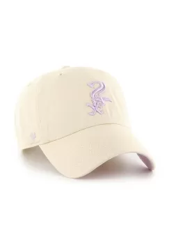 47 brand sapca de baseball din bumbac MLB Chicago White Sox culoarea bej, cu imprimeu, BAS-DBLUN906GWS-NT03 imagine
