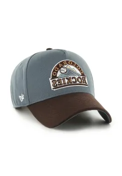 47 brand sapca de baseball din bumbac MLB Colorado Rockies Sure Shot BAS-MDTTC927GWP-S098 imagine