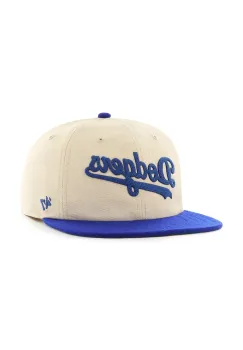 47 brand sapca de baseball din bumbac MLB LA Dodgers culoarea alb, cu imprimeu, B-FLDST12HTP-SS imagine