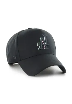47 brand sapca de baseball din bumbac MLB LA Dodgers culoarea negru, cu imprimeu, B-PRPDT12GWP-BK imagine