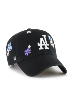 47 brand sapca de baseball din bumbac MLB Los Angeles Dodgers culoarea negru, cu imprimeu, B-FLRAC12GWS-BK imagine