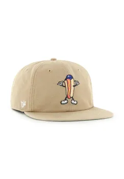 47 brand sapca de baseball din bumbac MLB Los Angeles Dodgers culoarea verde, B-CARRL12GWP-KH imagine