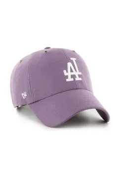 47 brand sapca de baseball din bumbac MLB Los Angeles Dodgers culoarea violet, cu imprimeu, B-PTLSD12GWS-II imagine