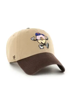 47 brand sapca de baseball din bumbac MLB New York Mets culoarea verde, B-CARCU16GWS-KH imagine