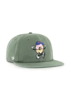 47 brand sapca de baseball din bumbac MLB New York Mets culoarea verde, B-CARRL16GWP-MS imagine