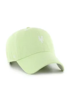 47 brand sapca de baseball din bumbac MLB New York Mets culoarea verde, uni, B-CSBCU16GWS-F1 imagine