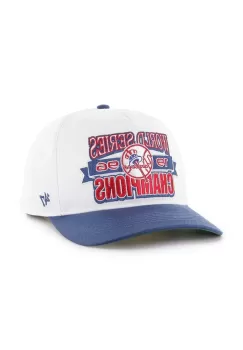 47 brand sapca de baseball din bumbac MLB New York Yankees culoarea alb, cu imprimeu, BCWS-ARCHH17CTP-WH96 imagine