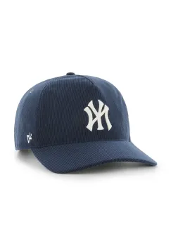 47 brand sapca de baseball din bumbac MLB New York Yankees culoarea albastru marin, neted, B-TCDLC17IWP-NY imagine