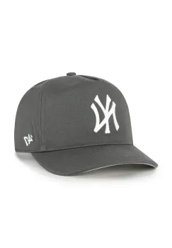 47 brand sapca de baseball din bumbac MLB New York Yankees culoarea gri, uni, B-FHTCH17GWP-CC imagine