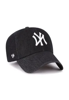 47 brand sapca de baseball din bumbac MLB New York Yankees culoarea negru, B-LENON17DGS-BK imagine