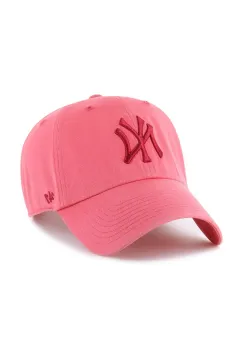 47 brand sapca de baseball din bumbac MLB New York Yankees culoarea rosu, neted, B-RGW17GWS-Z0 imagine