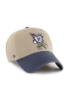 47 brand sapca de baseball din bumbac MLB New York Yankees culoarea verde, B-CARCU17GWS-KH imagine