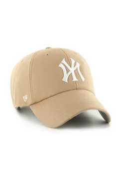 47 brand sapca de baseball din bumbac MLB New York Yankees culoarea verde, B-PFZCU17CNS-KH imagine