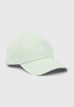 47 brand sapca de baseball din bumbac MLB New York Yankees culoarea verde, cu imprimeu, B-BSRNR17GWS-B0 imagine