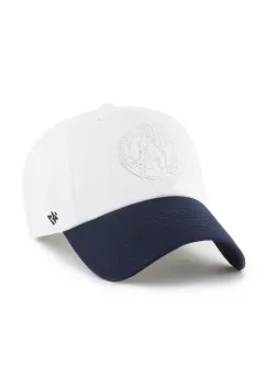 47 brand sapca de baseball din bumbac NBA Boston Celtics '47 x Tommy Hilfiger culoarea alb, neted, KCO-THCCU172GWL-WH imagine
